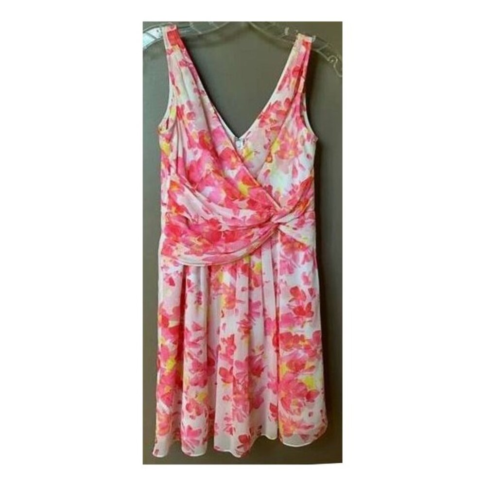 Ann Taylor Floral Chiffon Dress - SZ 10